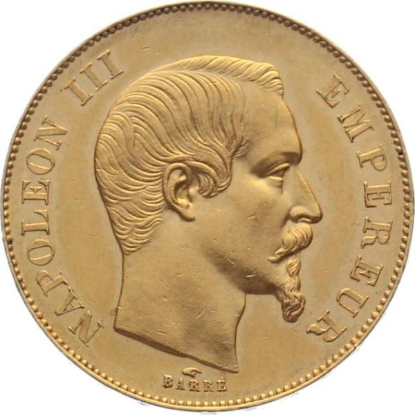 Frankreich 50 Francs 1855 A - Napoleon III.